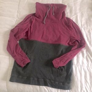 Nursing Queen Sweatshirt Purple Gray Small